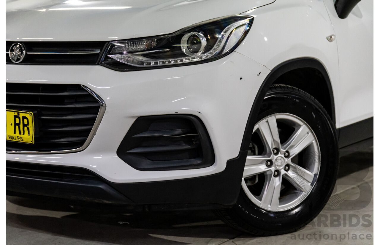 08/2017 Holden Trax LS (FWD) TJ MY17 4d Wagon Summit White Turbo 1.4L