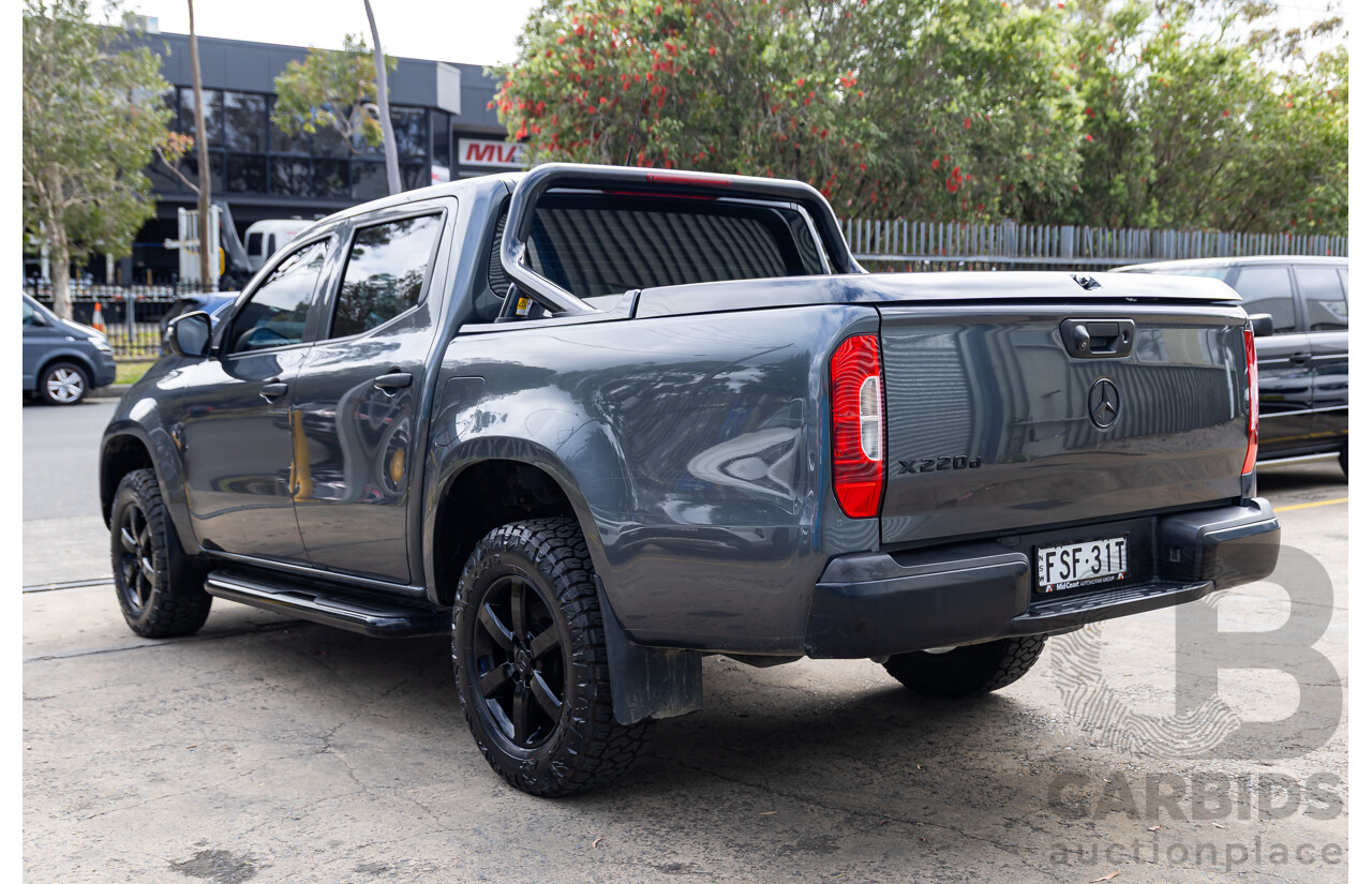 01/2020 Mercedes-Benz X220d Pure (RWD) 470 Dual Cab P/Up Rock Grey Metallic Turbo Diesel 2.3L