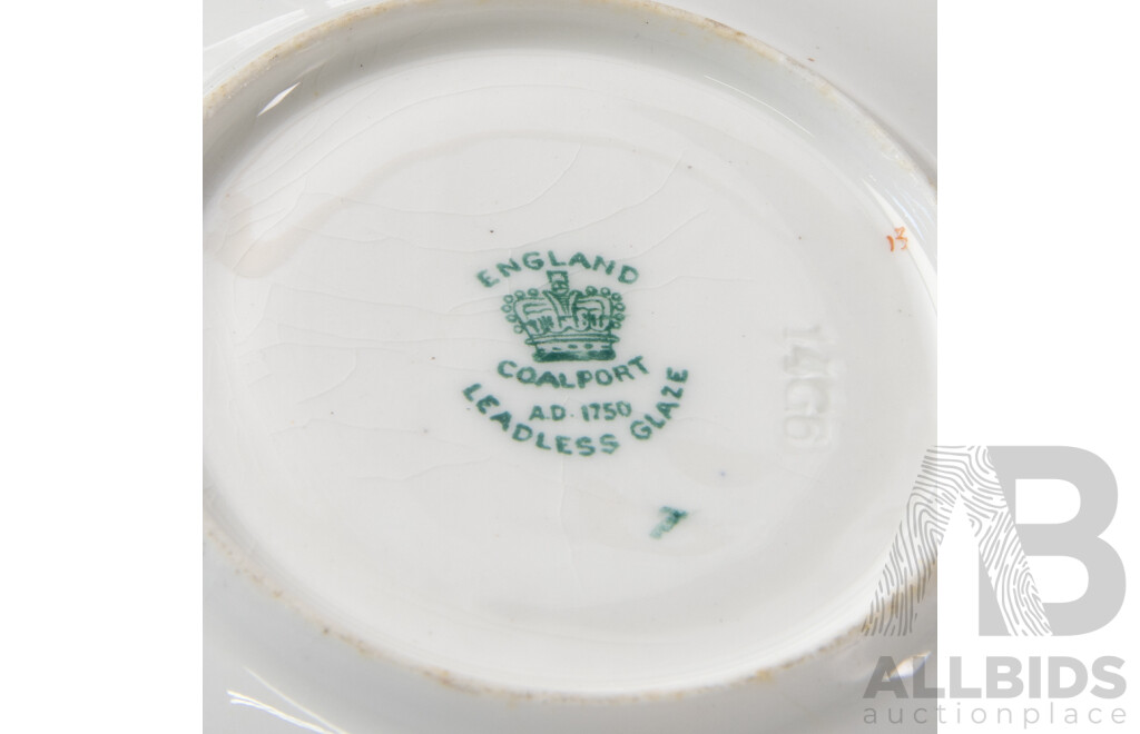 Vintage Coalport Porcelain Eight Duo Set Along with Royal Crown Derby Porcelain Seven Various Duos in Imari Pattern