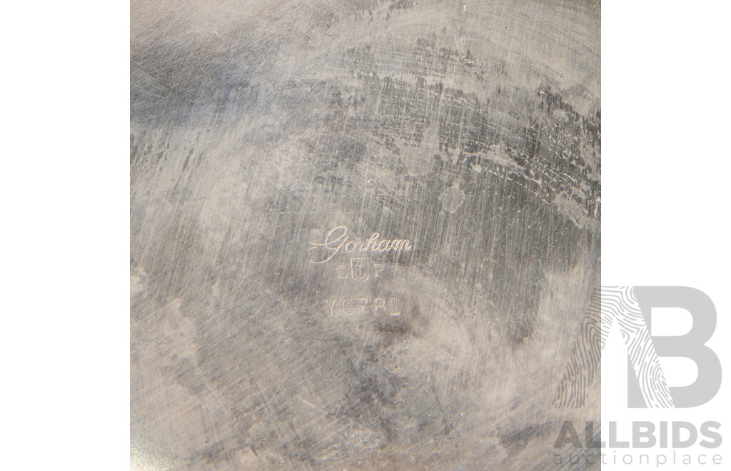 Vintage Silver Plate Gorham Paul Revere Style Bowl, Set12 Porcelain Flowers of Holland Thimbles with Display Shelf & Certificate of Authenticity, Wedgwood Crystal and Jasperware Paperweight and More