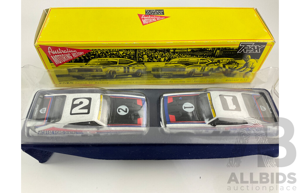 Trax Diecast 1977 XC Ford Falcons Commemorative Bathurst Finish, Allan Moffat and Colin Bond - 1:43 Scale