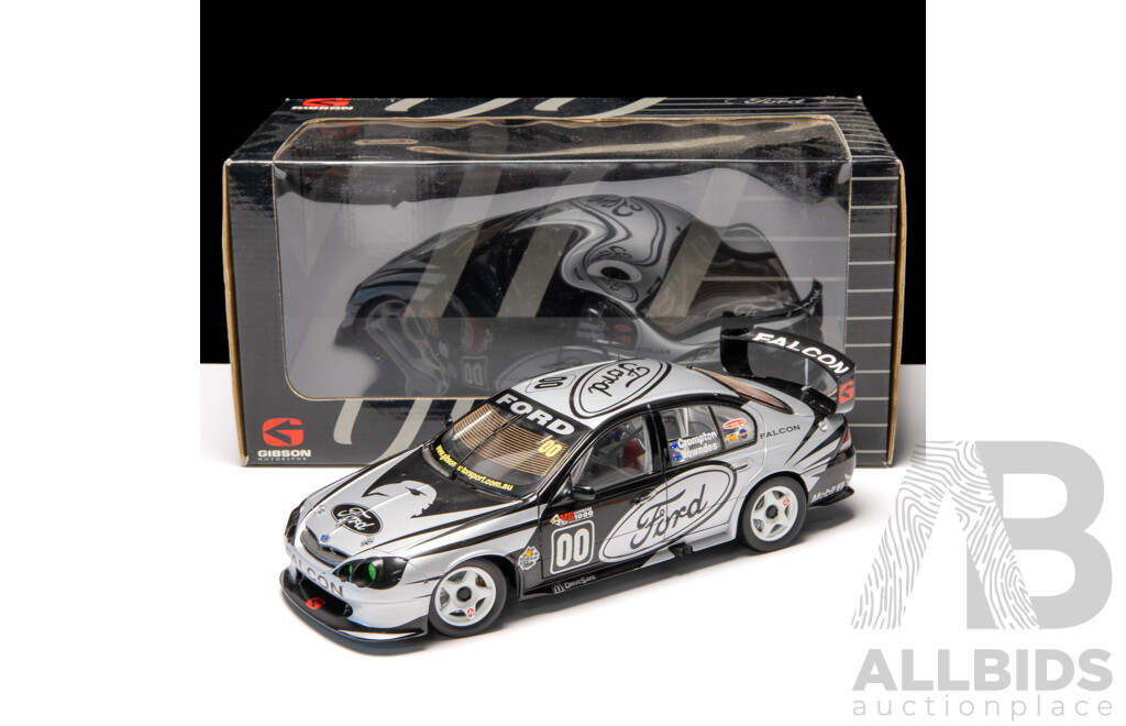 Biante 2001 Ford AU Falcon XR8 V8 Supercar Green Eye Monster Bathurst #00 Lowndes & Crompton 5216/10000 1:18 Scale Model Car - COA Included