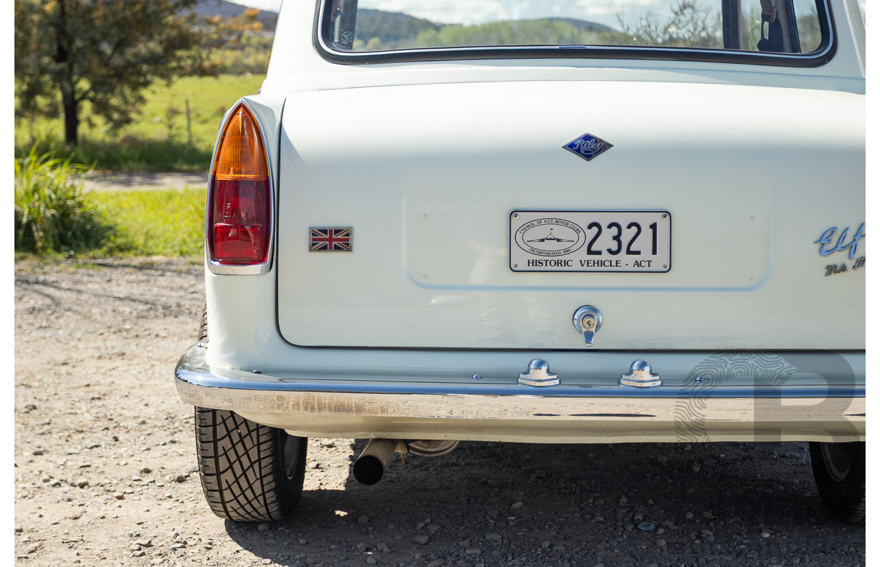 01/1968 Riley Elf MkIII 2d Sedan White / Black 1.0L