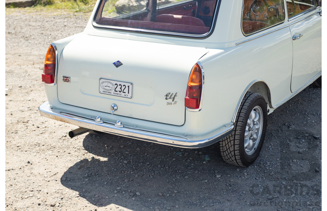 01/1968 Riley Elf MkIII 2d Sedan White / Black 1.0L