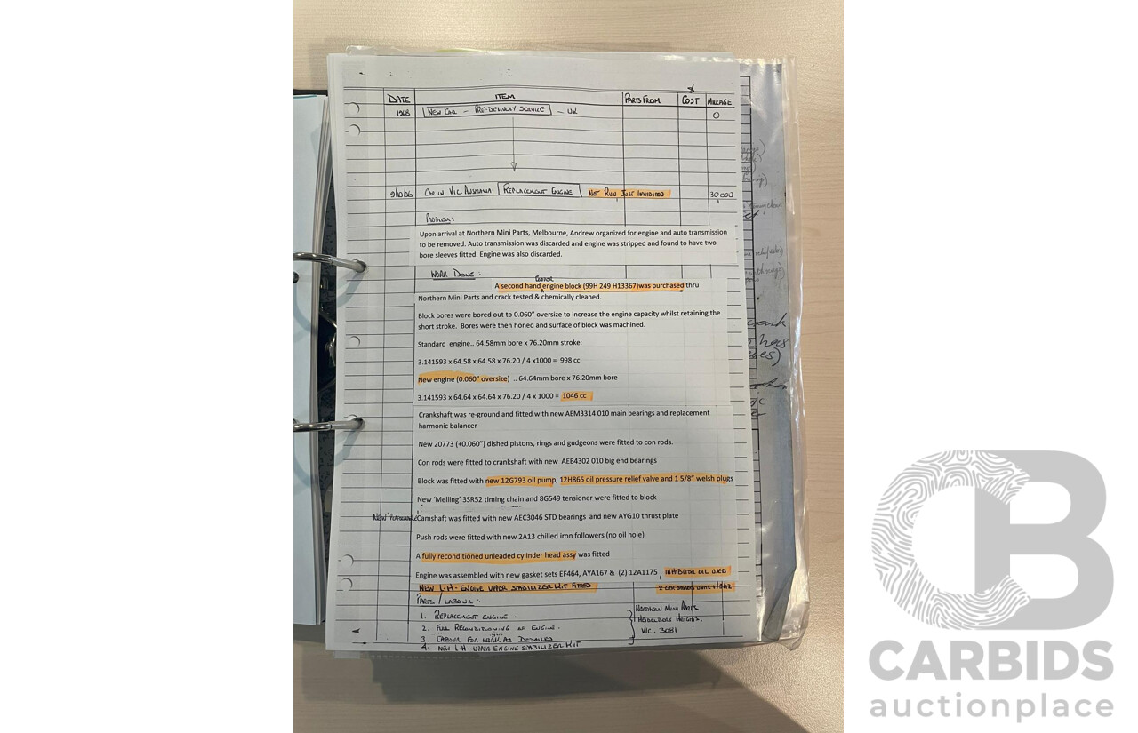 01/1968 Riley Elf MkIII 2d Sedan White / Black 1.0L