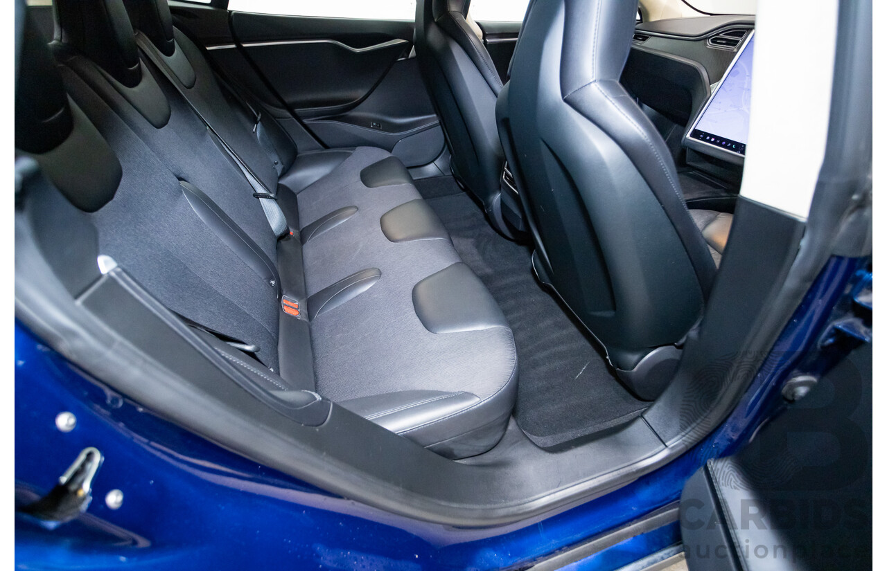 01/2016 Tesla Model S P90D (AWD) 4D Hatchback Deep Blue Metallic Dedicated Electric EV 376kw