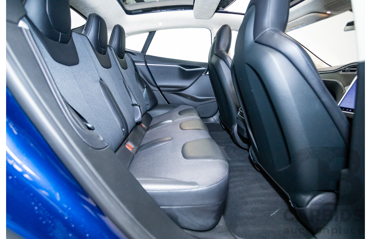 01/2016 Tesla Model S P90D (AWD) 4D Hatchback Deep Blue Metallic Dedicated Electric EV 376kw