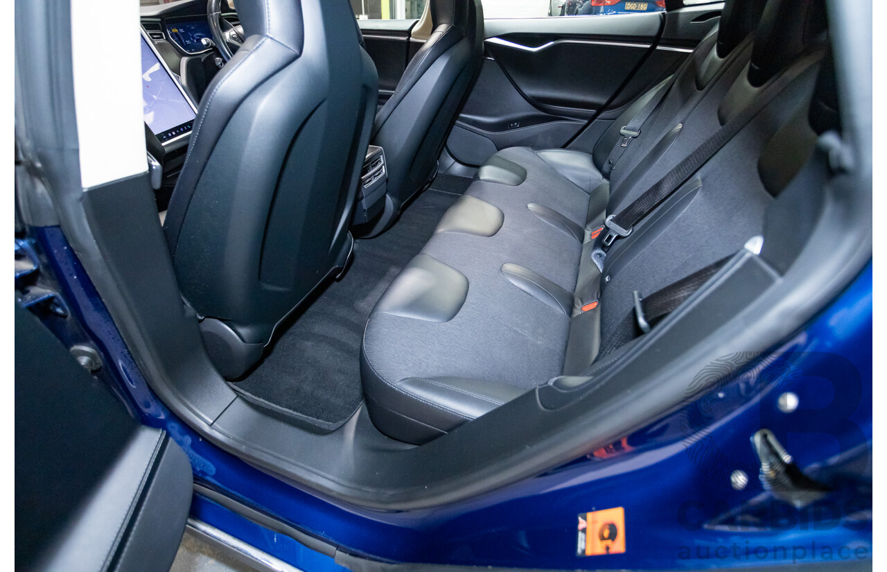 01/2016 Tesla Model S P90D (AWD) 4D Hatchback Deep Blue Metallic Dedicated Electric EV 376kw