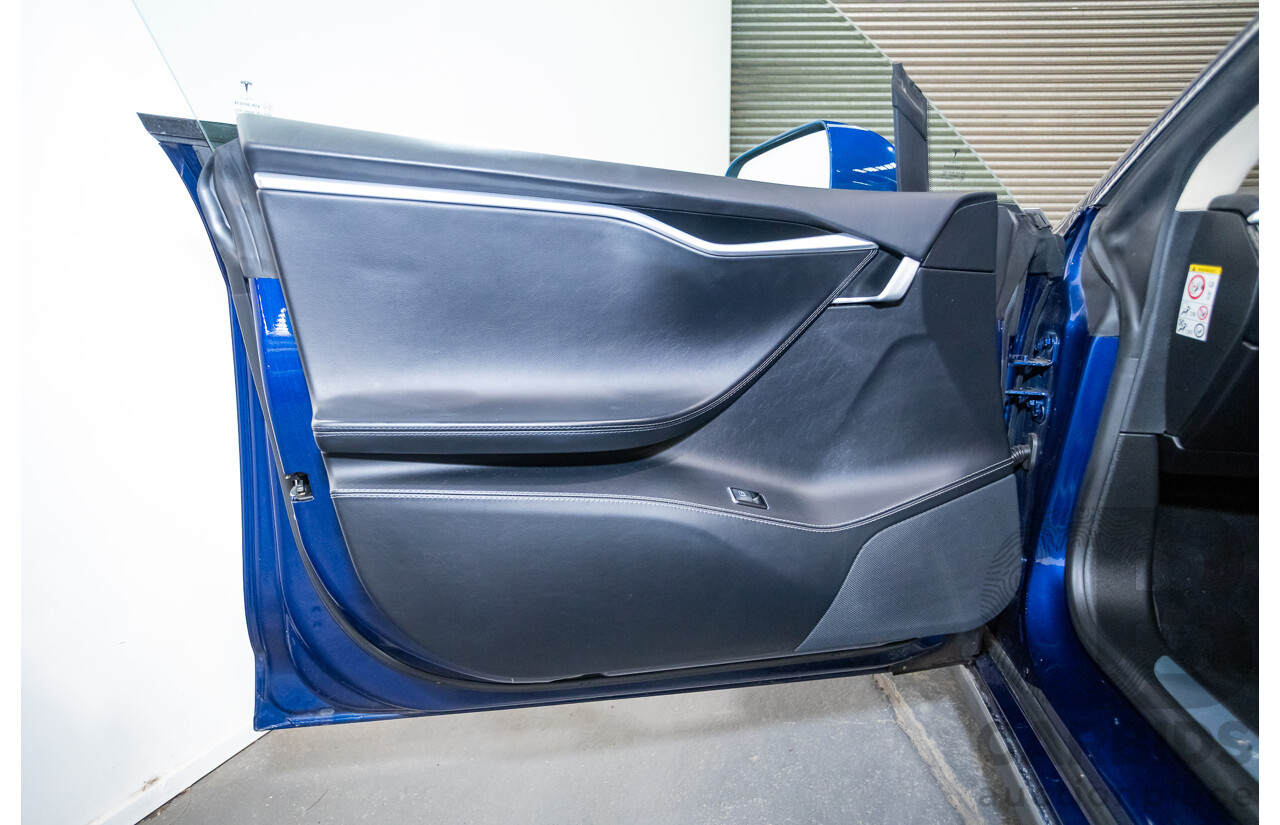 01/2016 Tesla Model S P90D (AWD) 4D Hatchback Deep Blue Metallic Dedicated Electric EV 376kw