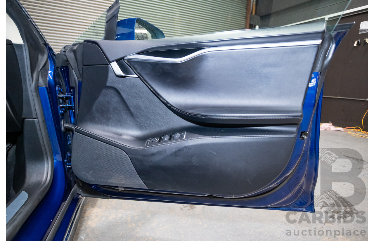 01/2016 Tesla Model S P90D (AWD) 4D Hatchback Deep Blue Metallic Dedicated Electric EV 376kw