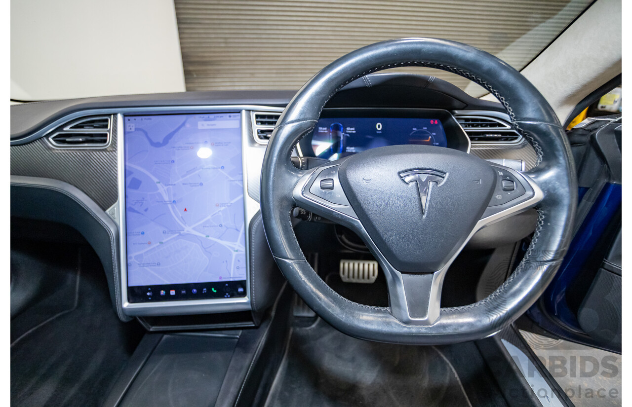 01/2016 Tesla Model S P90D (AWD) 4D Hatchback Deep Blue Metallic Dedicated Electric EV 376kw