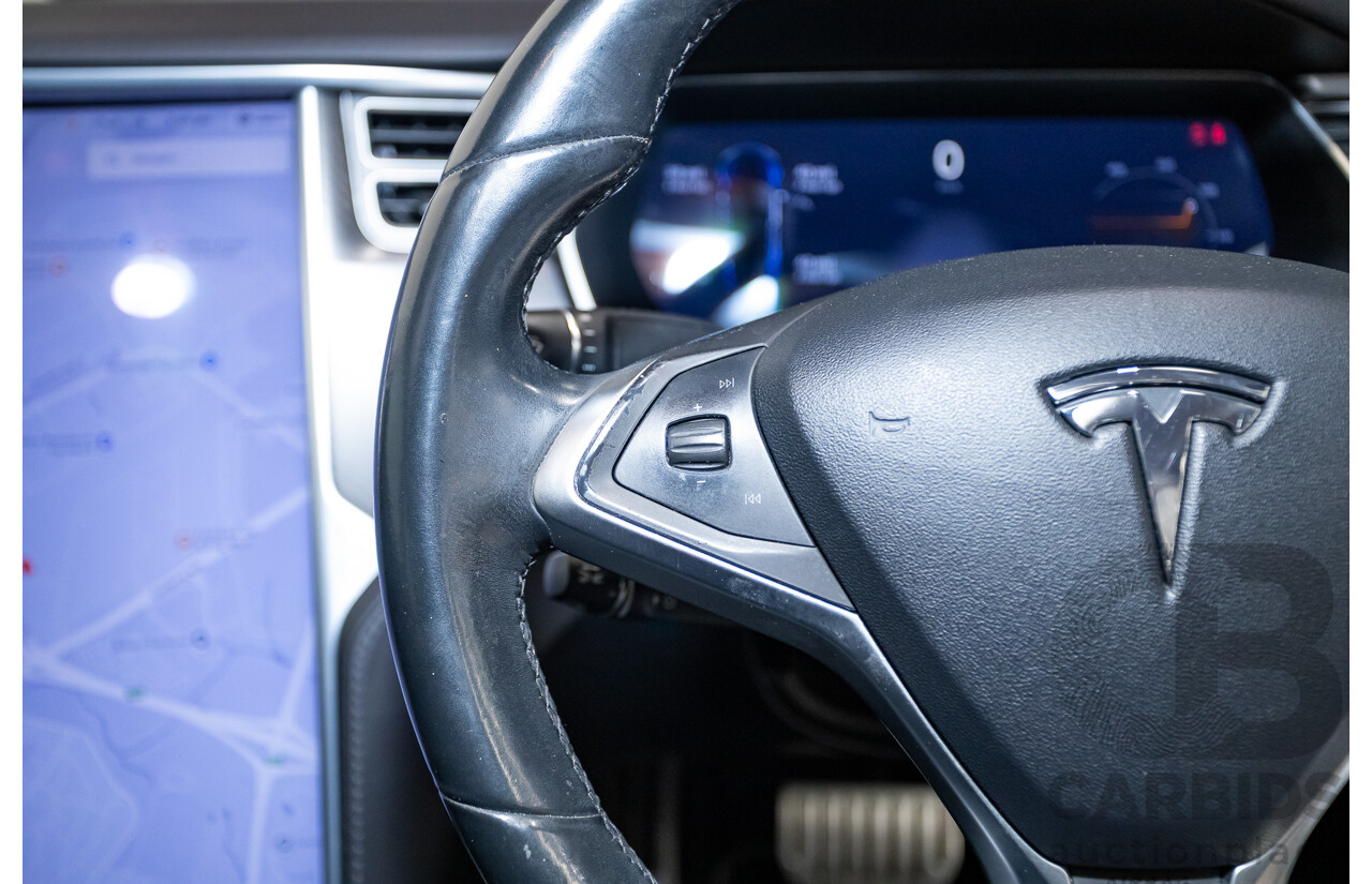 01/2016 Tesla Model S P90D (AWD) 4D Hatchback Deep Blue Metallic Dedicated Electric EV 376kw
