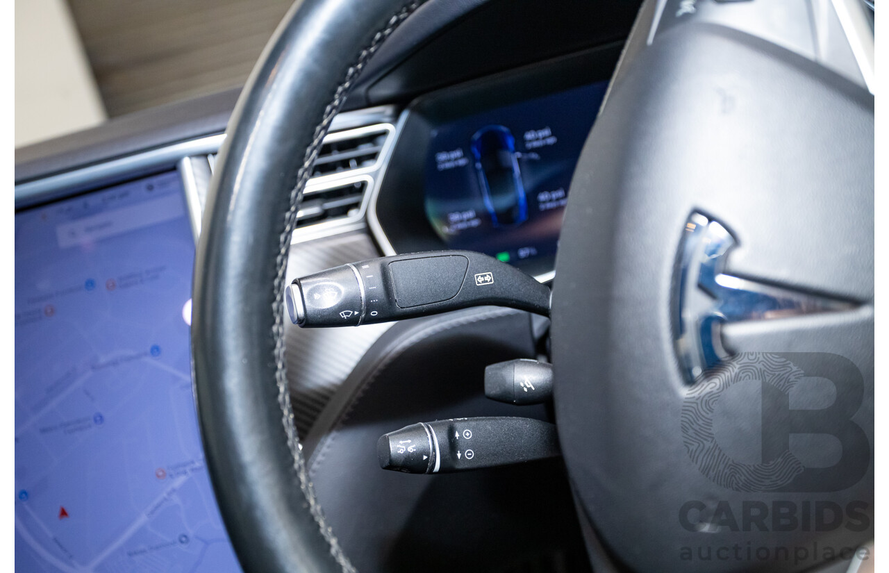 01/2016 Tesla Model S P90D (AWD) 4D Hatchback Deep Blue Metallic Dedicated Electric EV 376kw