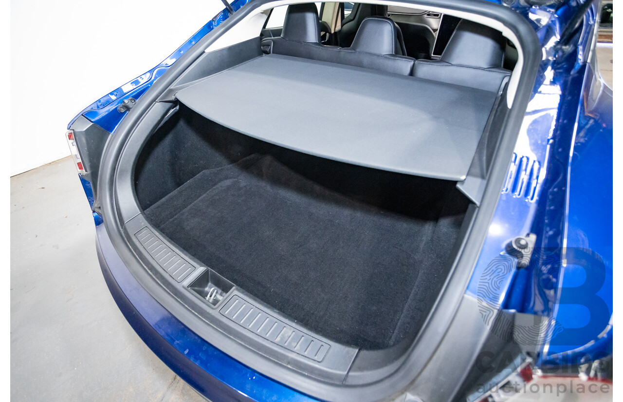 01/2016 Tesla Model S P90D (AWD) 4D Hatchback Deep Blue Metallic Dedicated Electric EV 376kw