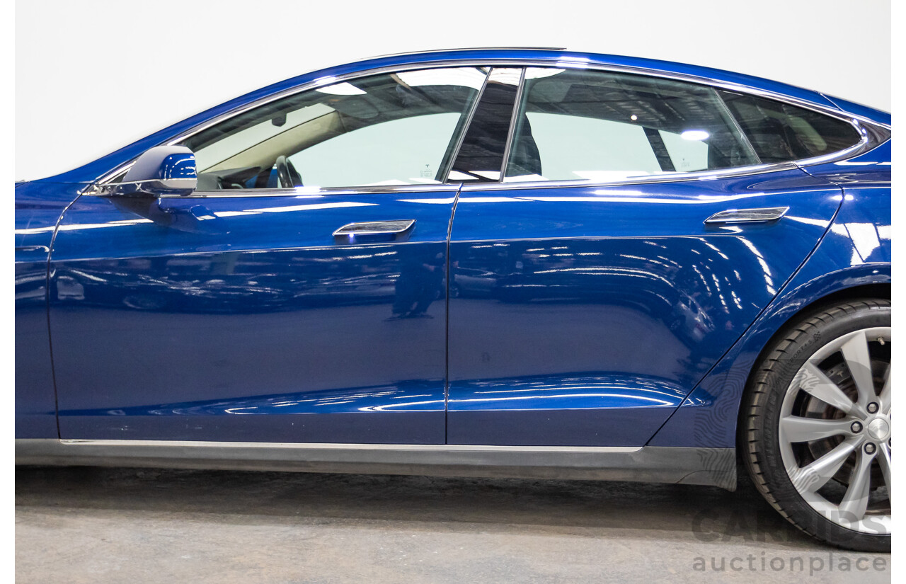 01/2016 Tesla Model S P90D (AWD) 4D Hatchback Deep Blue Metallic Dedicated Electric EV 376kw