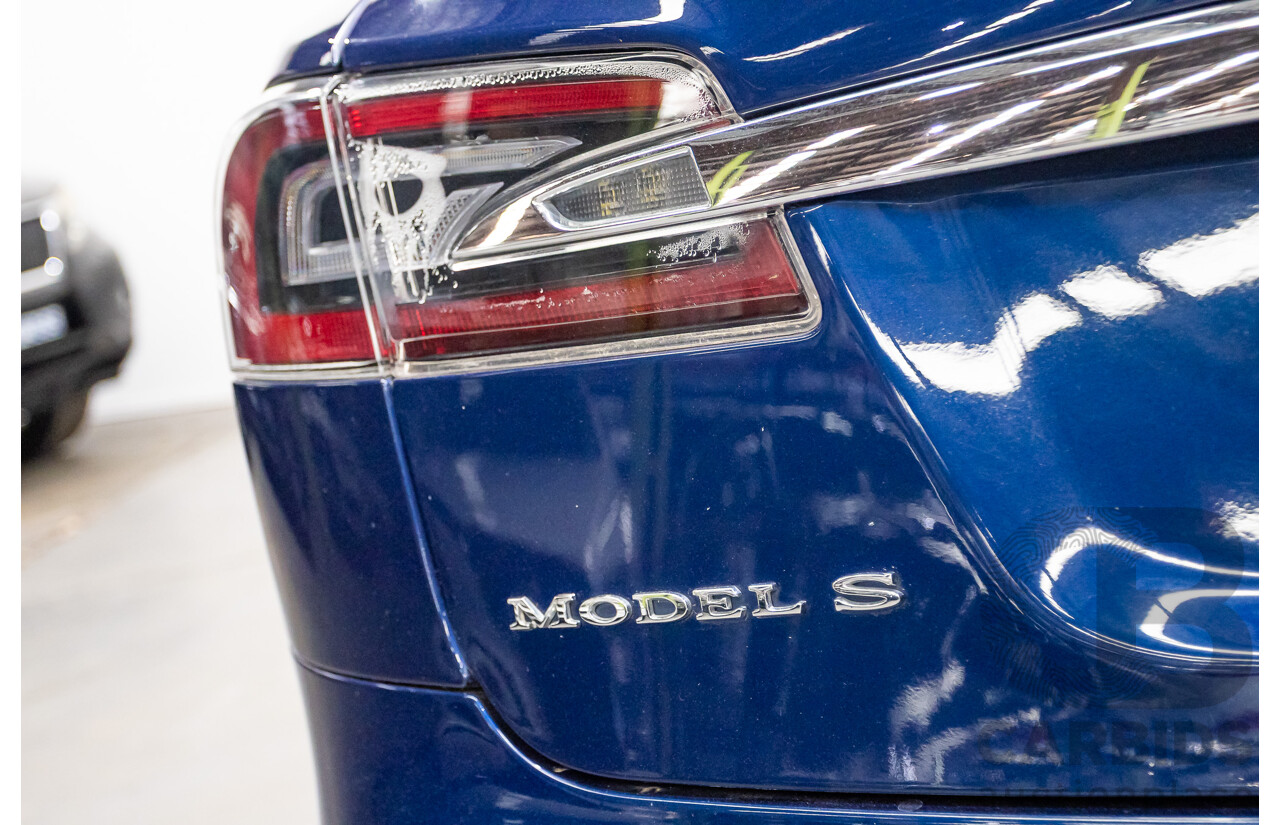 01/2016 Tesla Model S P90D (AWD) 4D Hatchback Deep Blue Metallic Dedicated Electric EV 376kw