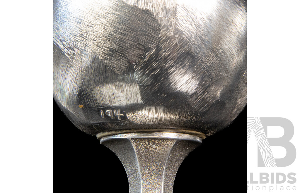 Vintage Pair of Don Sheil Signed and Numbered Goblets, 1975