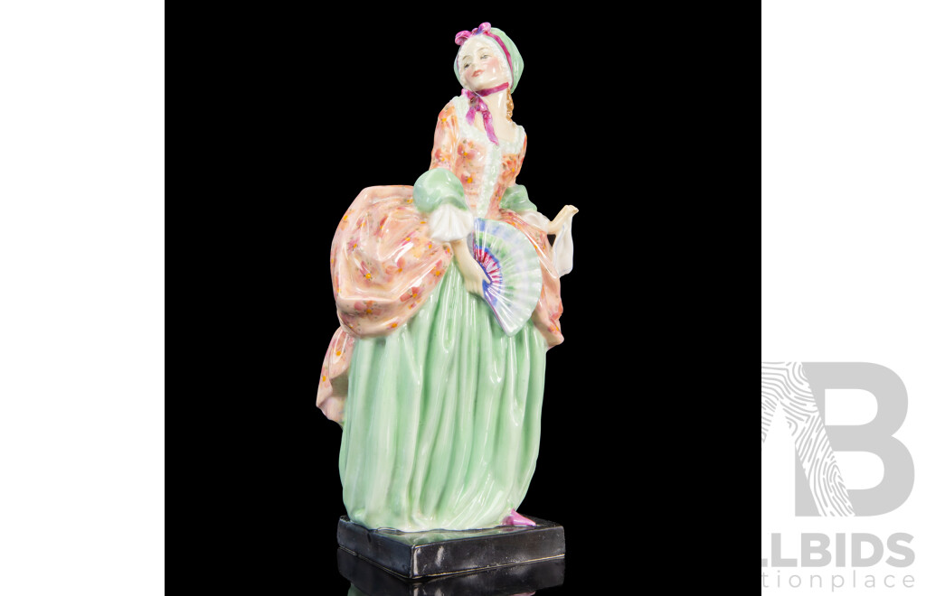 Rare Royal Doulton HN1819 Miranda Figure C1937 with Dual Armorials, Designed by Leslie Harradine