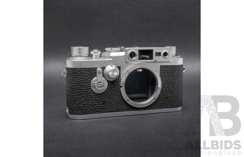 Leica IIIG D.B.P. 35mm Rangefinder Camera (1957) Serial No. 888091 with Leitz Elmar 50mm F/2.8 Lens No. 1538711 in Original Case