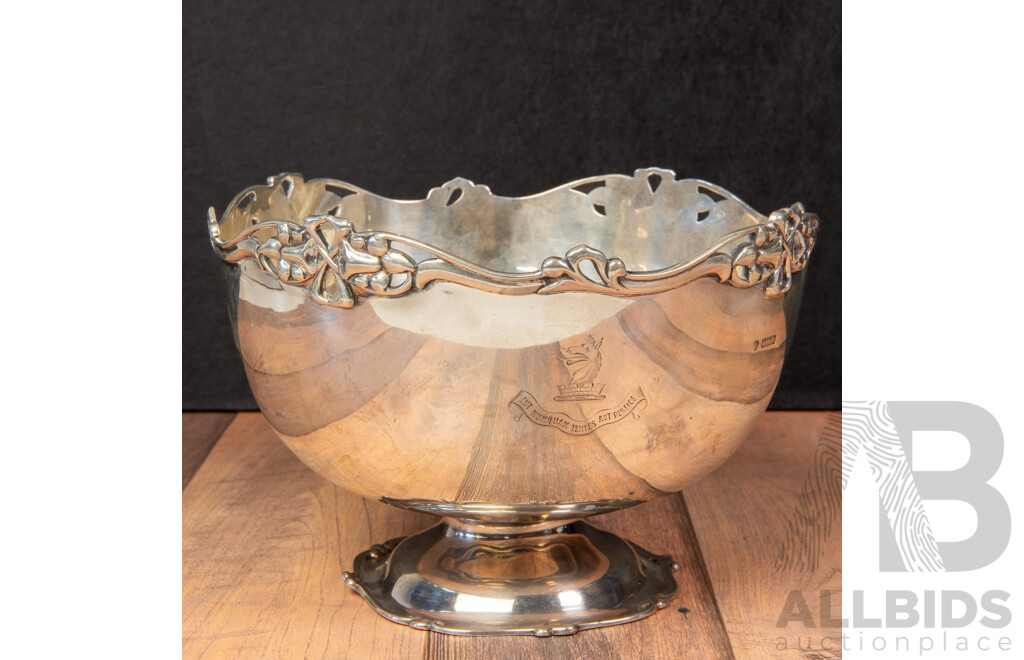 William Hutton & Sons (Sheffield) Sterling Silver Footed Bowl, C.1905