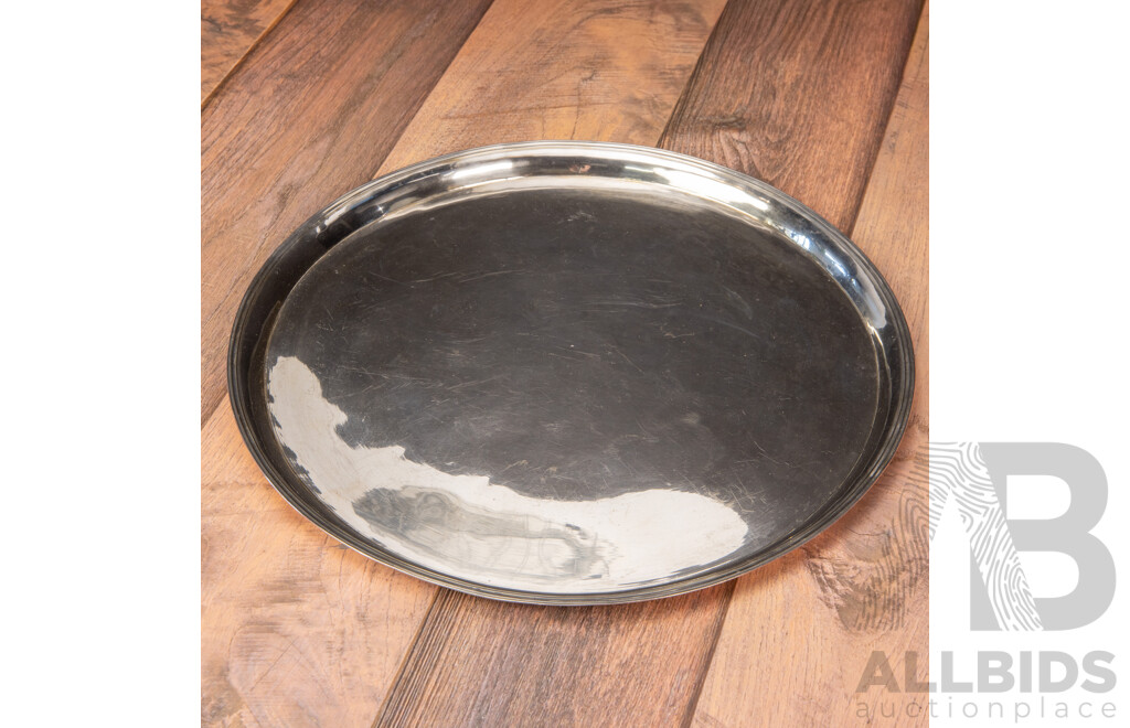 Hand Wrought Sterling Silver (925) Round Tray