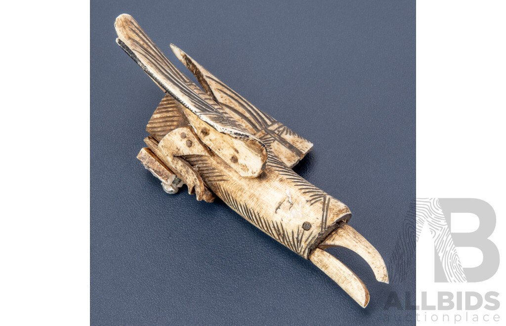 Borneo Dragon Carved Bone Blowgun