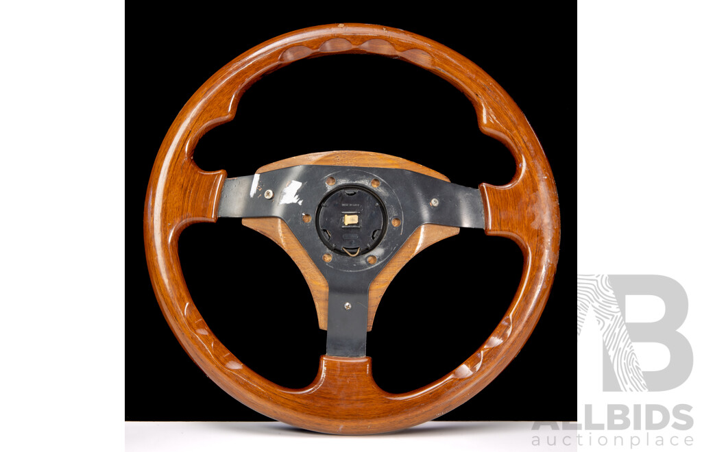 Vintage Timber Jaguar Steering Wheel