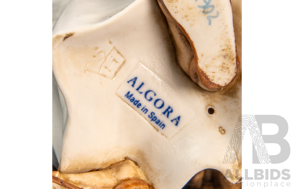 Two Algora (Spain) Porcelain Figures of Monks