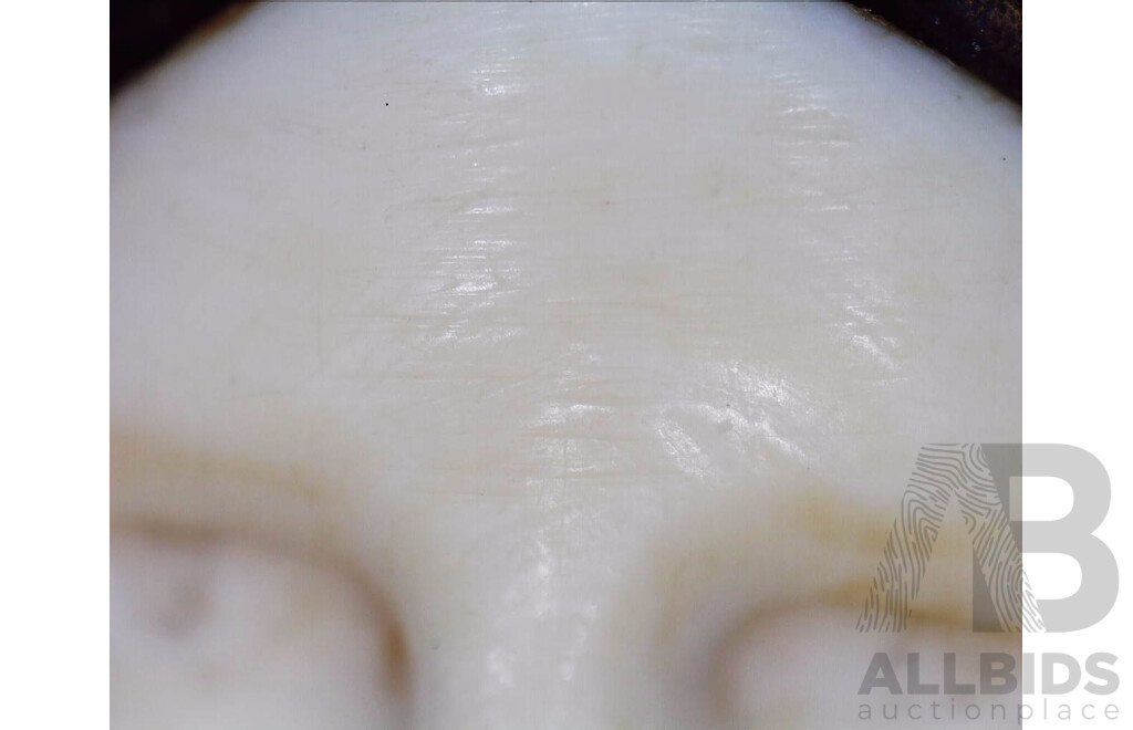 Fine Early 20th-Century Chryselephantine Bronze Figure with Carved Ivory Face, Marked with “U” Foundry Stamp, C.1900–1930