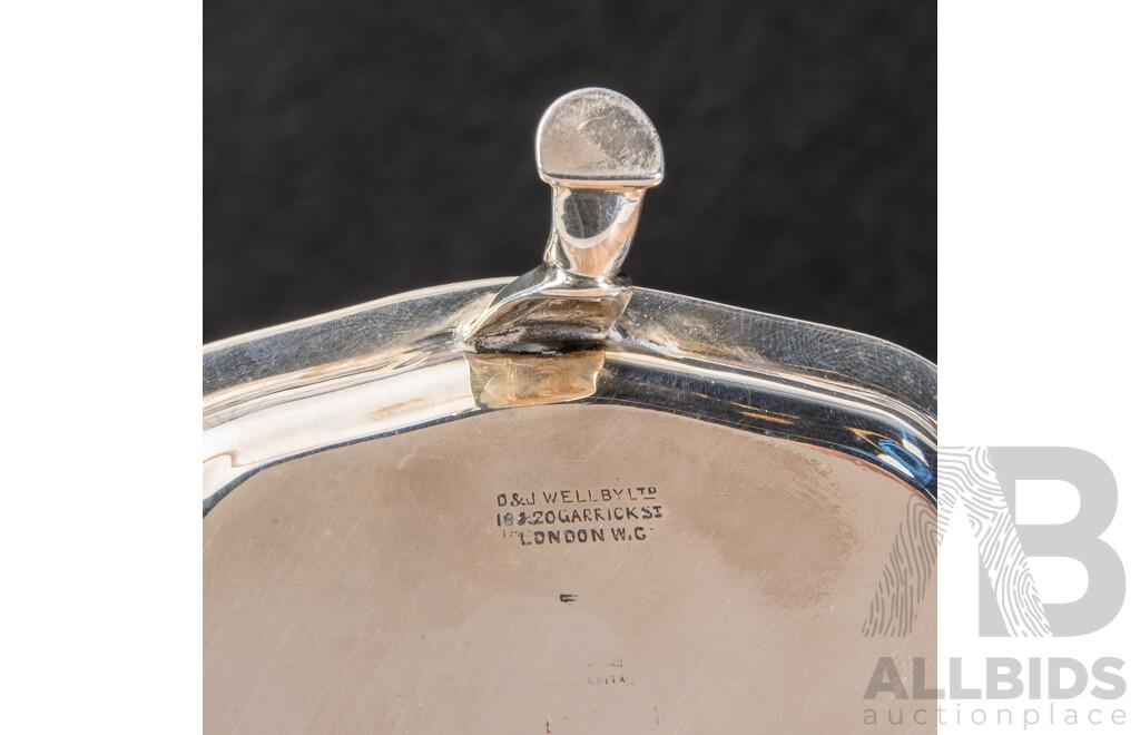Antique D & J Wellby Silver Tri-Footed Tray, 1903