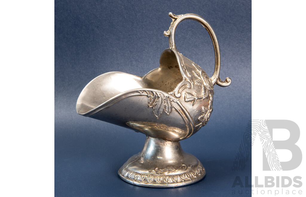 Vintage Silver Plate Sugar Scuttle