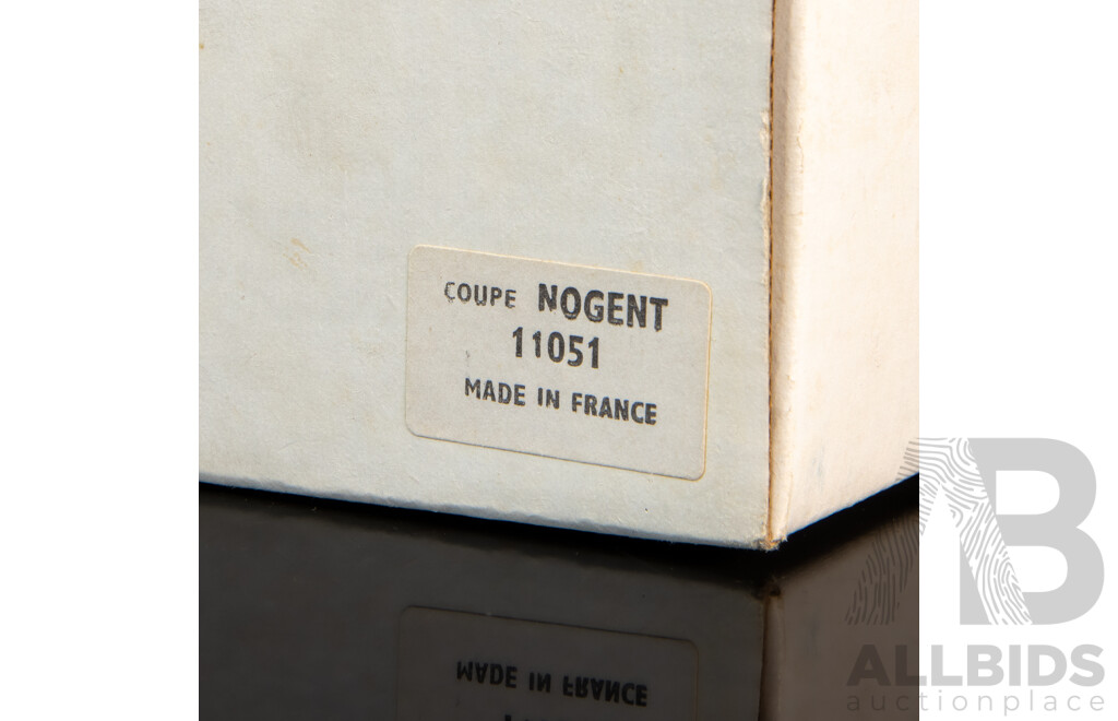 Lalique France Crystal “Nogent – Sparrows” Pedestal Compote Bowl