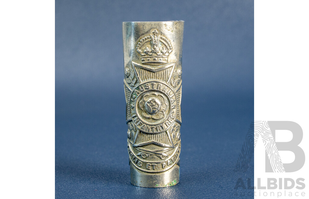 4th Battalion Australian Infantry Regiment Cane End, C.1903–1919