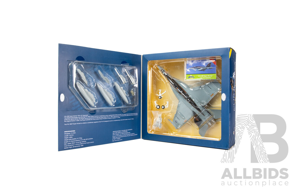 Limited Edition Witty Wings No. WTW-72-007-012, F/A-18E Super Hornet, 1:72 Scale, VFA 147 Argonauts