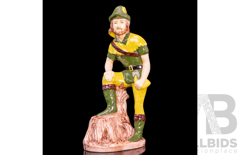 SHORTER & SON, Stoke-On-Trent, Glazed Earthenware Figure of a Robin Hood Style Huntsman, Mid-20th Century