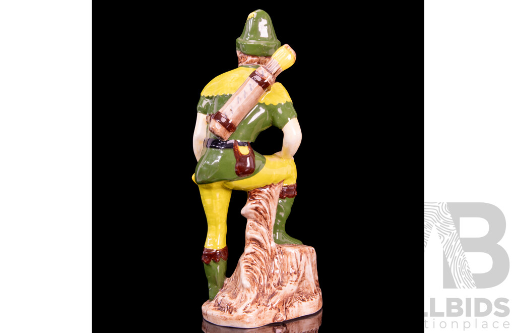 SHORTER & SON, Stoke-On-Trent, Glazed Earthenware Figure of a Robin Hood Style Huntsman, Mid-20th Century