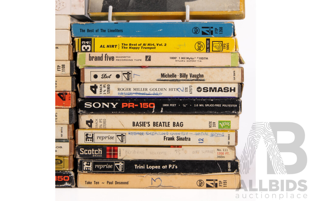 Large Collection of Vintage Magnetic Recording Tapes