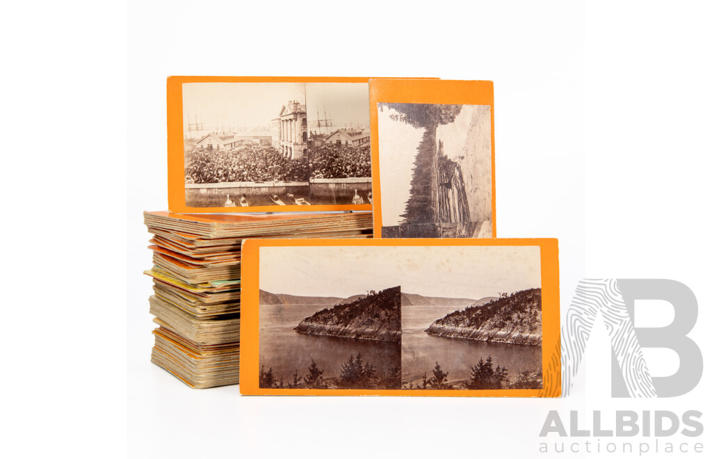 Large Collection of Antique Stereographs