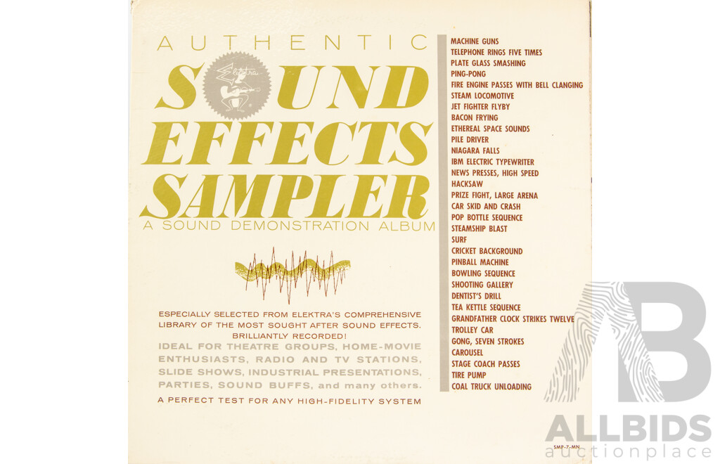 Set of Six Vintage Sound Effects LP Records