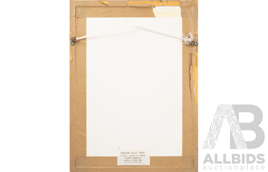 Persian Original Painting in Khatam Kari Inlaid Marquetry Frame