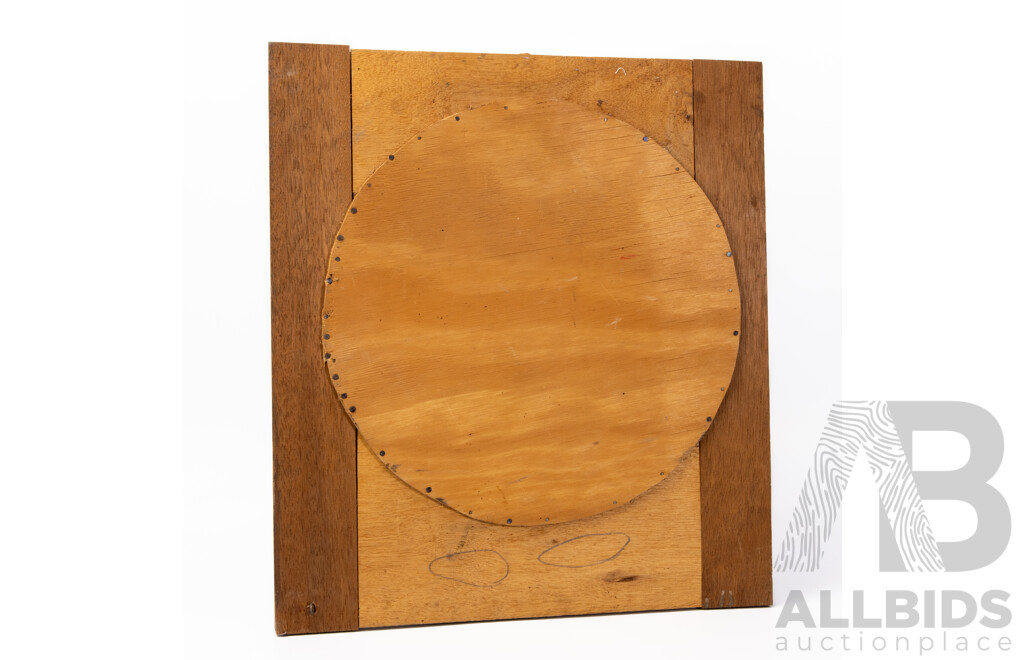 Salvaged Vintage Carved Timber Cabinet Door with Central Mirror