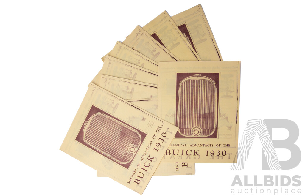 Collection of 9 ‘Mechanical Advantages of the Buick’ Items