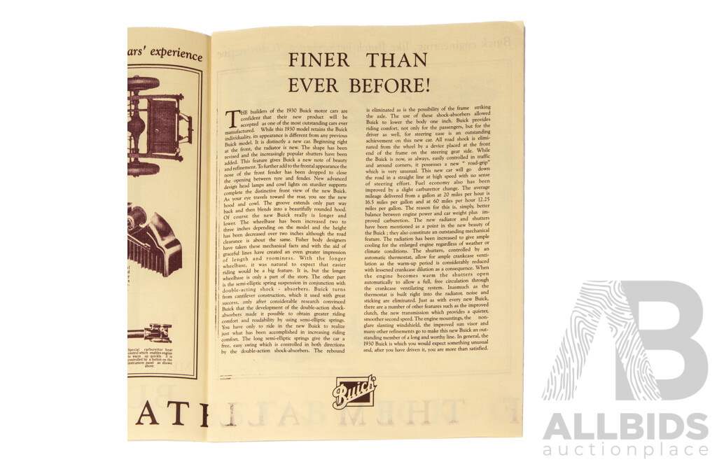 Collection of 9 ‘Mechanical Advantages of the Buick’ Items