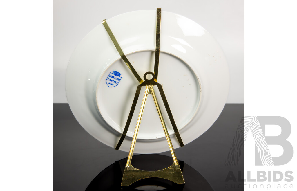 Limoges Castel Fragonard Style Decorative Porcelain Plate, France