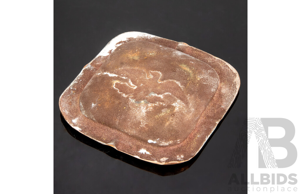 Vintage Heavy Brass Eagle Ashtray