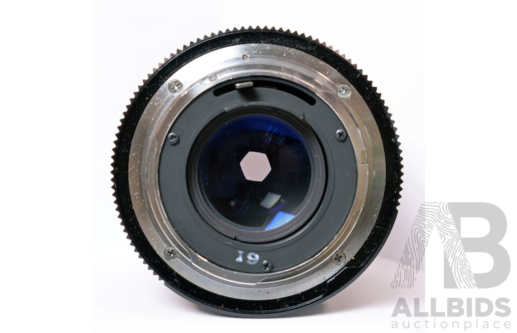 Collection of Vintage Standard Prime Lenses Including Konica and Mamiya