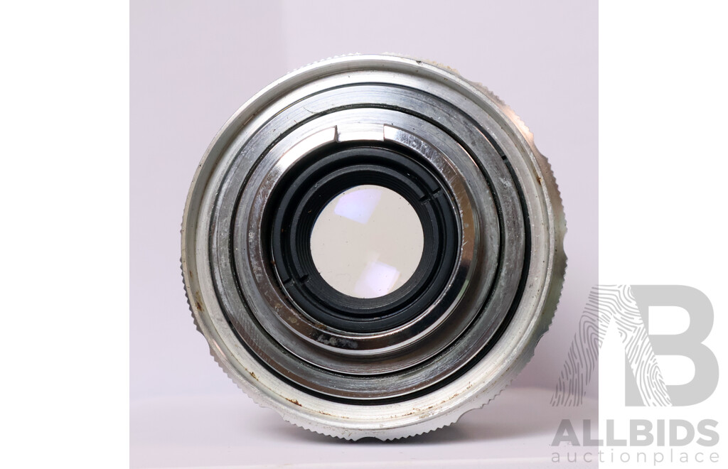 Collection of Vintage Standard Prime Lenses Including Konica and Mamiya