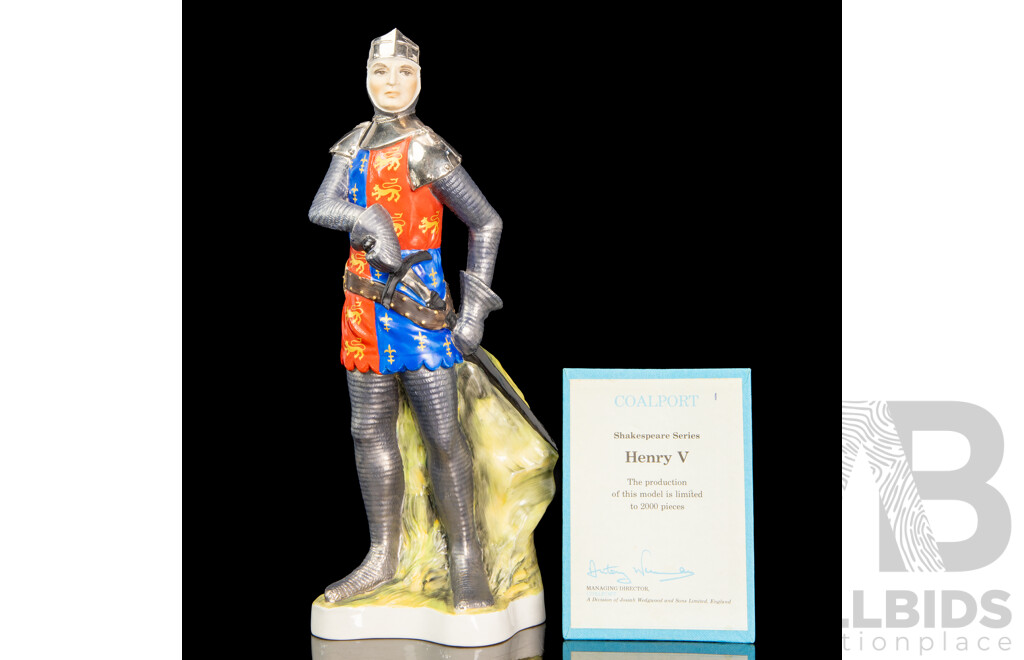 Limited Edition Coalport Shakespearean Series Figurine - Henry V
