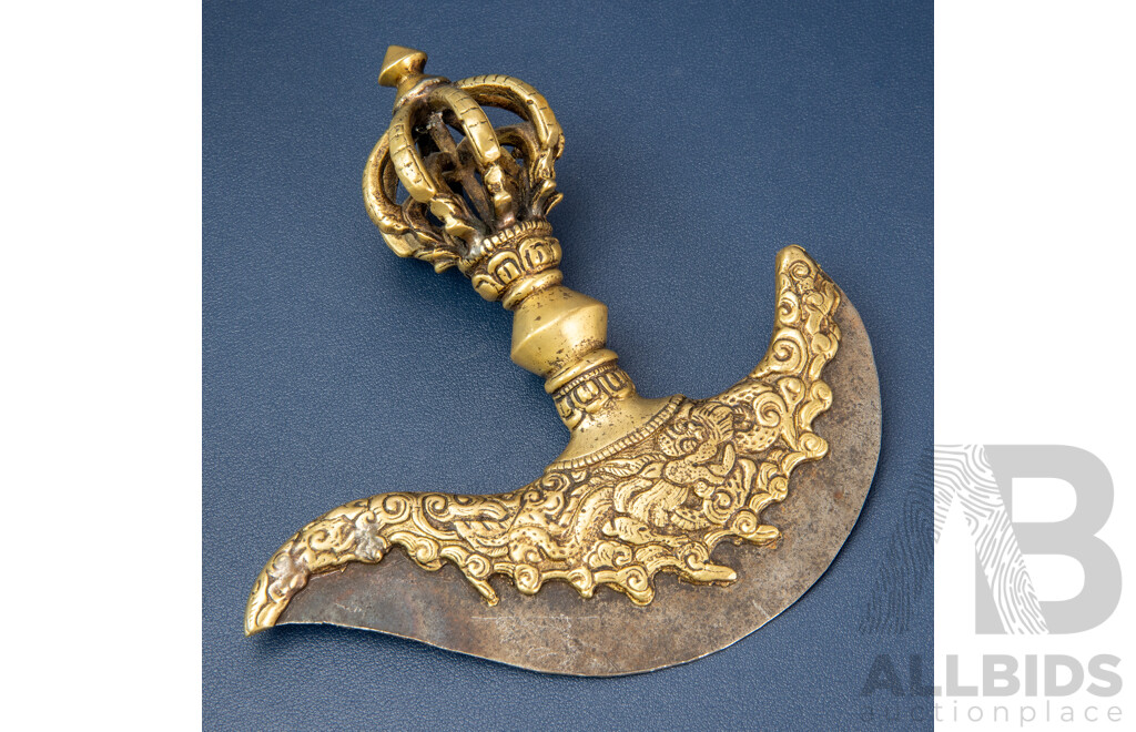 Tibetan Mahayana Buddhist Dorje Kartika Ritual Knife