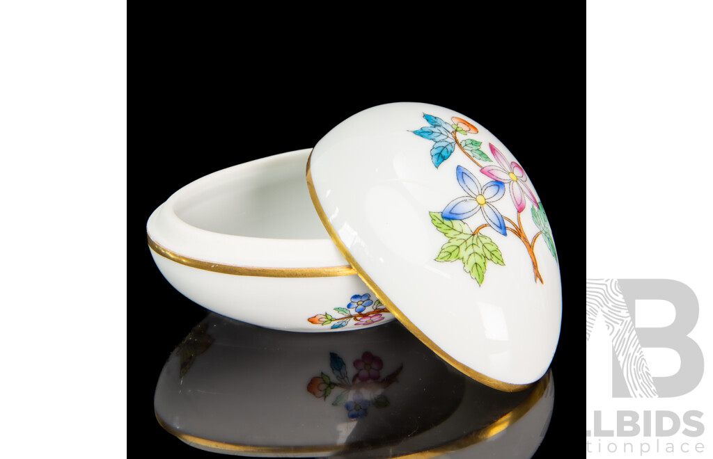Herend Porcelain Items in Queen Victoria Pattern (Hungary)